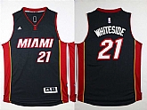 Miami Heat #21 Hassan Whiteside Black Swingman Stitched Jersey,baseball caps,new era cap wholesale,wholesale hats